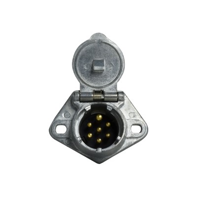 7 WAY METAL SOCKET SOLID PINS