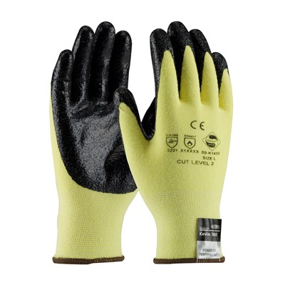 KEVLAR/LYCRA W/NITRILE COATED PALMS