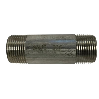 3/4 X 8 WLD SS NIPPLE 316