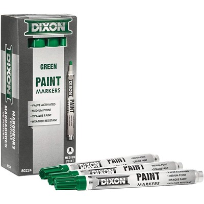 80224 PAINT MARKER MED 12PK GRN