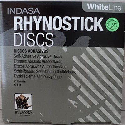 INDASA 60-80 RHYNOSTICK 6" SANDING DISC