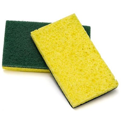 04166 SPONGE SCOUR PAD 6X3.375X.75