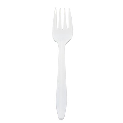 02471 WHITE MED WEIGHT POLYPROP FORK