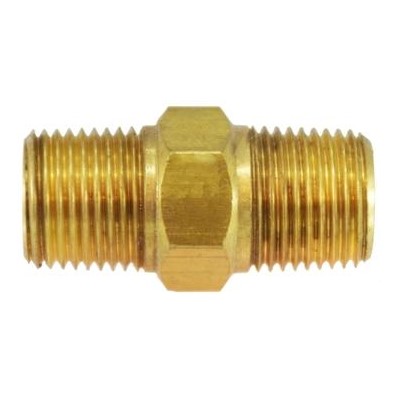 16-16 BRASS MBSPT X MNPT NIPPLE