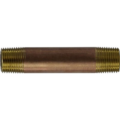 3/8 X 2-1/2 RED BRASS NIPPLE