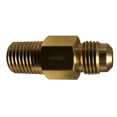 3/8 FLARE X 1/4 MIP BRASS CHECK VALVE