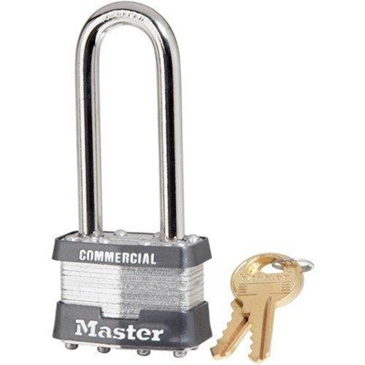 0) 4 PIN TUMBLER PADLOCK KEYED ALIKE W/2