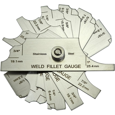 7PC WELD FILLET GAGE