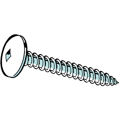 ZQTS08X010 8X1 FULL THREAD #2SQ SCREW