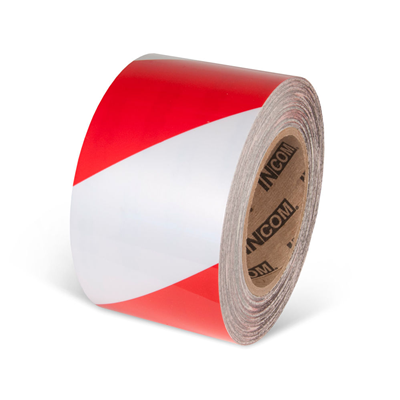 40114 RED/WHT T-MARK 3"X100'