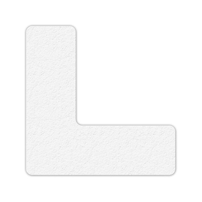 WHITE "L" SHAPE LEAN MARKER 25EA/PK