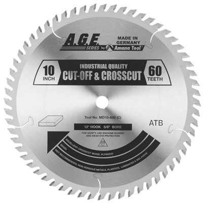 10-INCH DIAMETER BY 60-TEETH BY 5/8-INCH