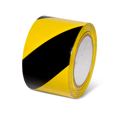 YELLOW/BLACK HAZARD MARKING TAPE (3” X 1