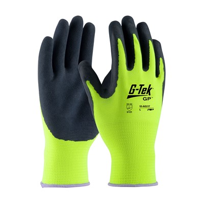 05459 GLOVE LATEX GRIP YEL/BLK LARGE