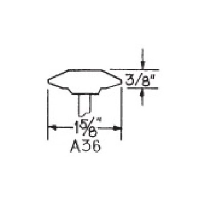 07155 MOUNTED PT A36 1-5/8X3/8