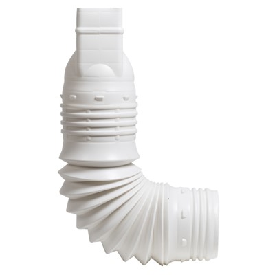 53227 ADAPTER DOWNSPOUT WHITE 2X3IN