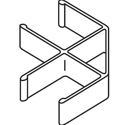 OFFICE DIVIDER CONNECTOR 90DEG