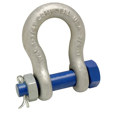 0) 3/4 ANCHOR SHACKLE,BOLT TYPE,H/G