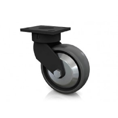 0) SWIVEL CASTER SOLID ELASTOMER 8 WHEE