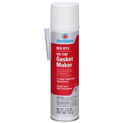 0) HIGH-TEMP RED RTV SILICONE GASKET, 7.