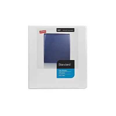 1 3-RING VIEW BINDER WHITE