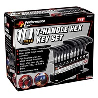 80274 10PC SAE T-HANDLE HEX KEY SET