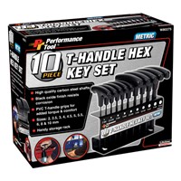 80275 10PC METRIC T-HANDLE HEX KEY SET