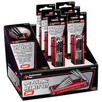 11675 9PC ALUM FOLDING HEX KEY SET