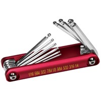 11675 9PC ALUM FOLDING HEX KEY SET