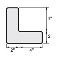 YELLOW L SHAPE CORNER 10/PACK