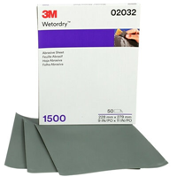 02032 SANDPAPER SHEET 1500GT WET/DRY